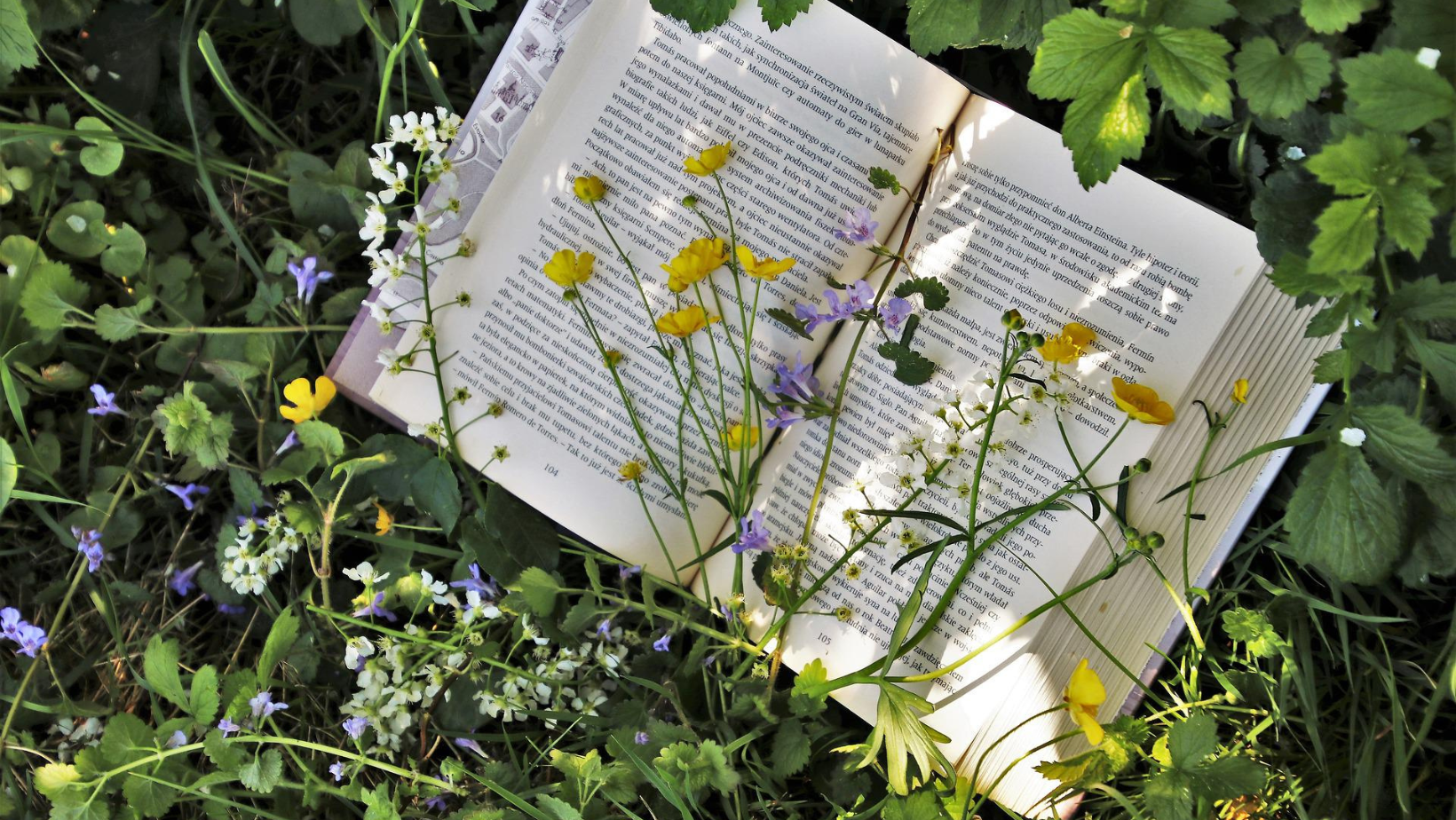 Bible and flowers